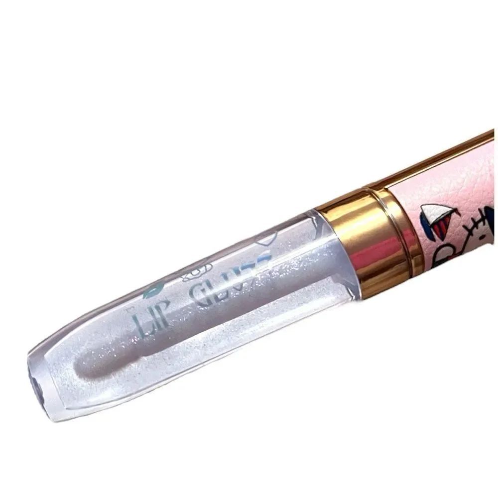 🤯5/$25🤯 Hello Kitty Glimmering Clear Lip Gloss With Purple Sparkle